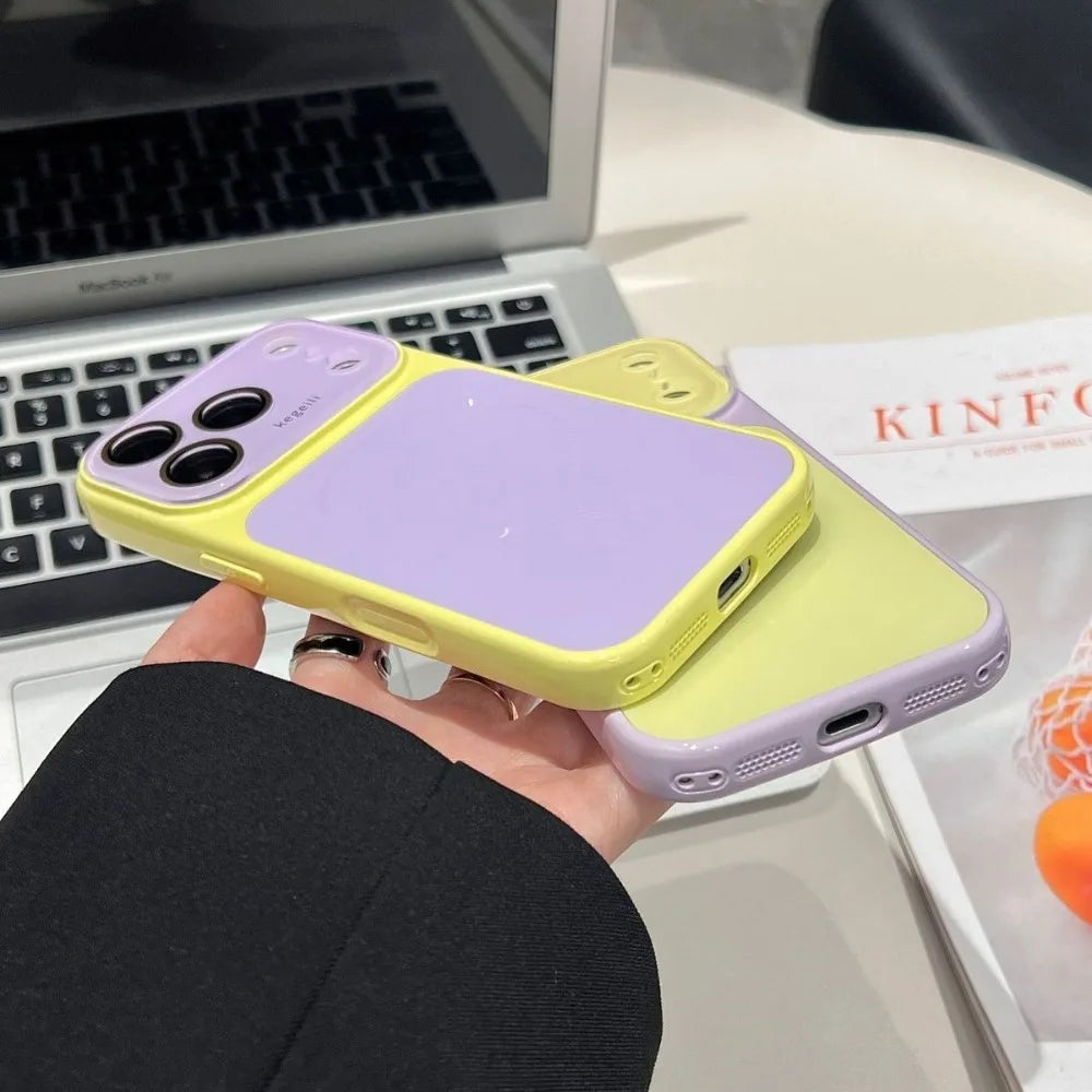 For Magsafe Candy Color Contrast AG Case  For iPhone