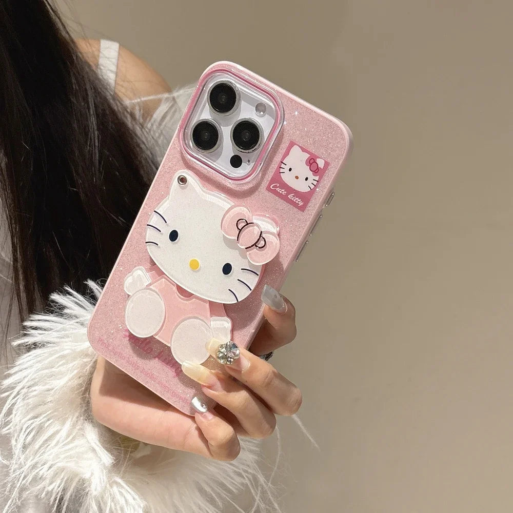 Bling Glitter Makeup Mirror Phone Case For iPhone