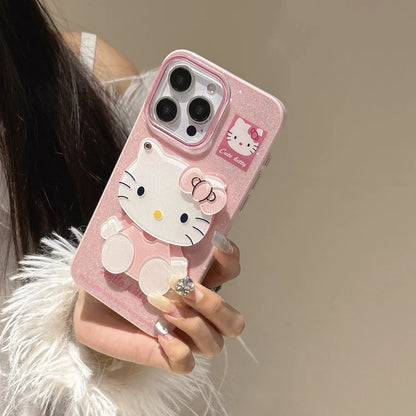 Bling Glitter Makeup Mirror Phone Case For iPhone