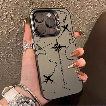 Airplane Voyage Route Case For iPhone