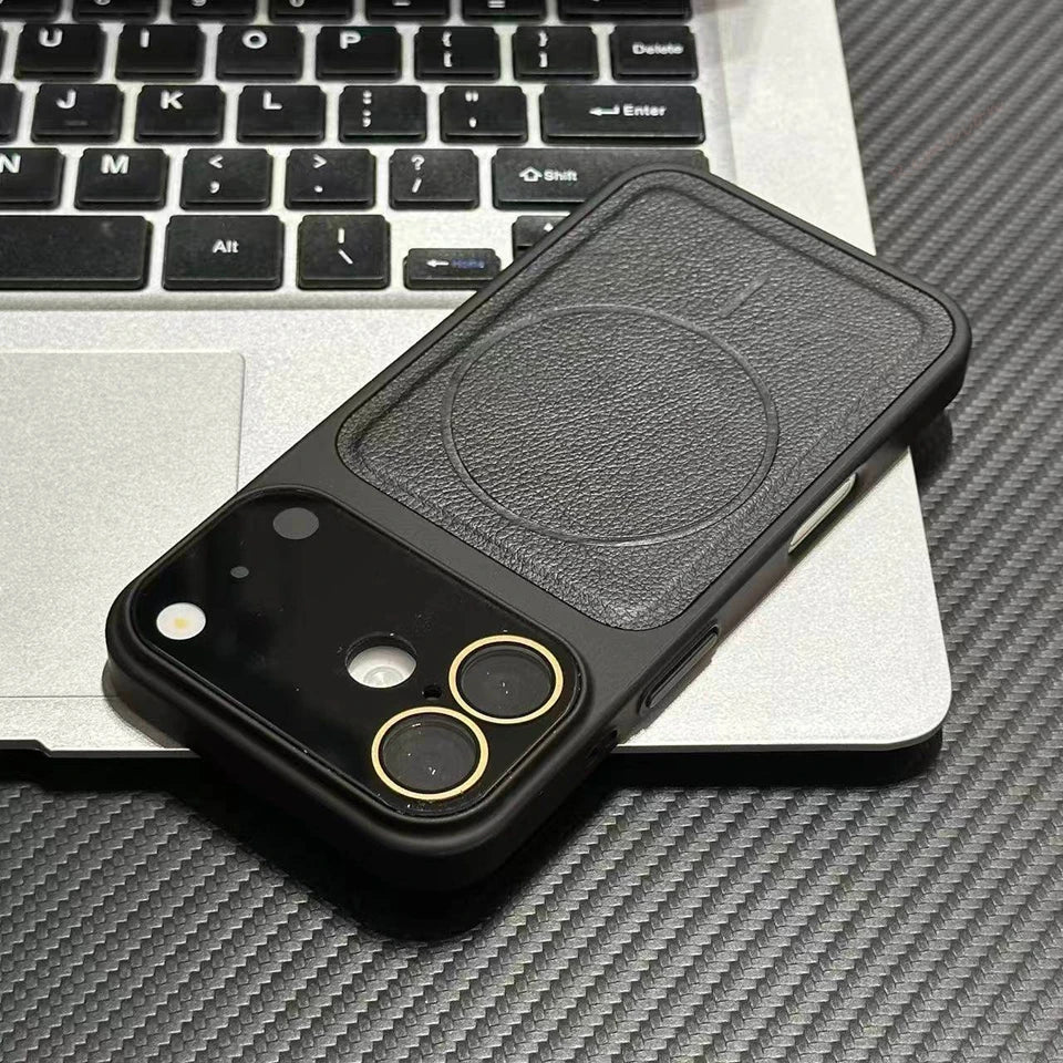 Luxury Official Leather Magnetic Phone Case For iPhone