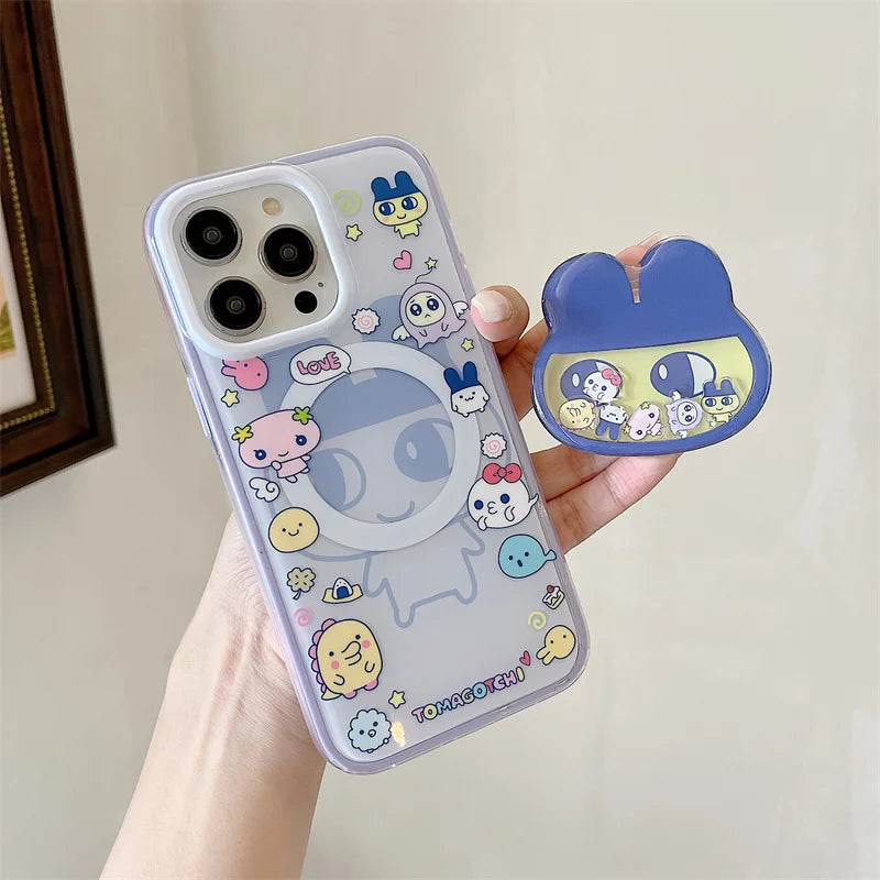 Kawaii Cartoon Magnetic Stand Holder Phone Case