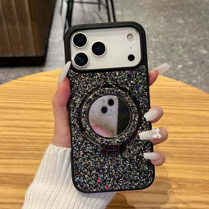 Luxury Glitter Mirror Phone Stand For iPhone