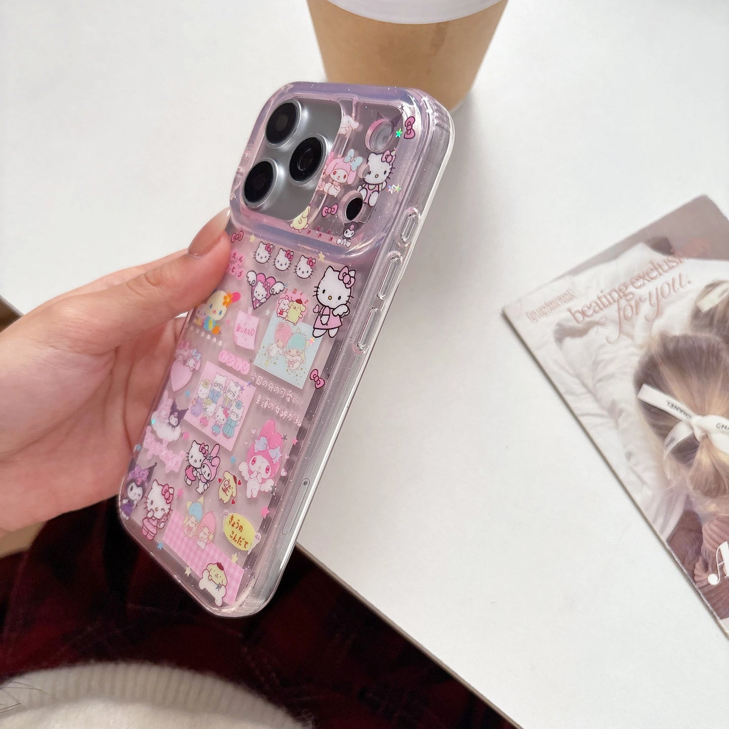 Luxury IMD Sanrio Hellos Kitty Kuromis Melodys Phone Case For iPhone