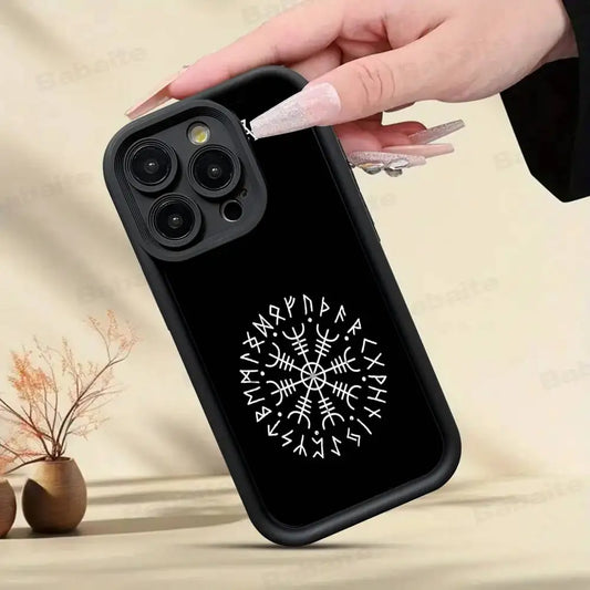 Slavic Viking symbol Kolovrat Silicone Phone Case For iPhone