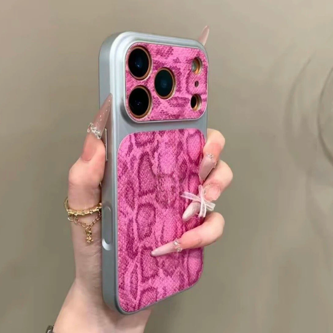 Crocodile Leather Phone Case For iPhone