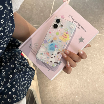 Adorable & Sweet Cartoon Cats & Fish Lovely & Magical Protective Phone Case
