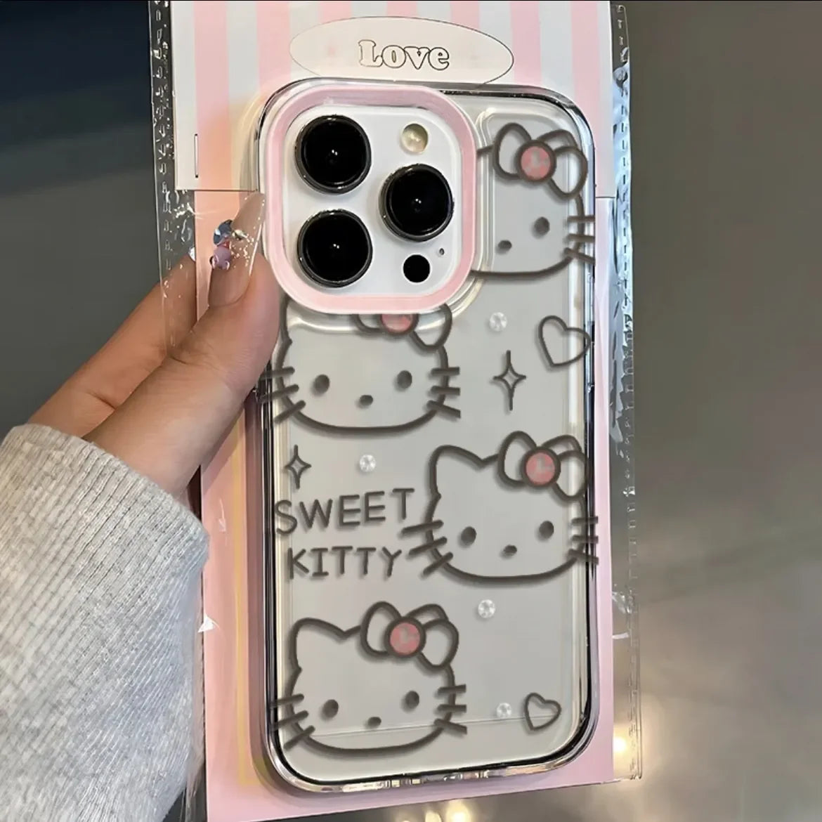 Hello Kitty Face Phone Case For iPhone