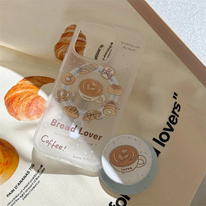 Fashion Bread Latte Coffee Cell Phone Case