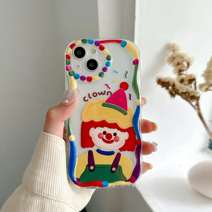 Flowet Cartoon Soft TPU Cover Funda Coque Case For IPhone Case