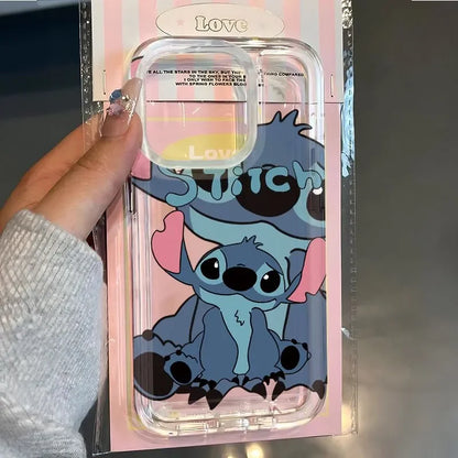 Stitch Angel Cute Phone Case For iPhone