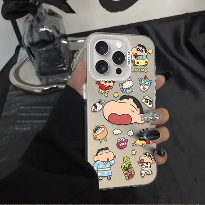 Lovely Crayon Shin-chans Frosted Case For iPhone