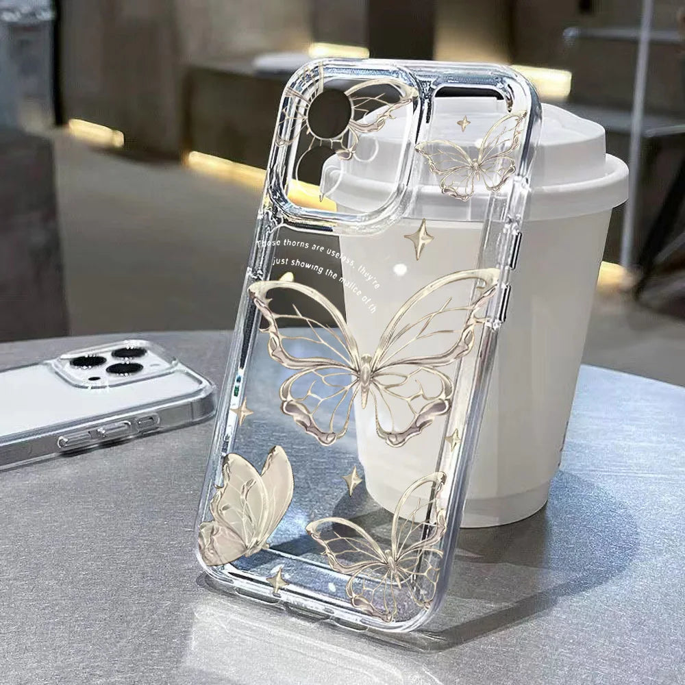 Gold Butterfly Phone Case