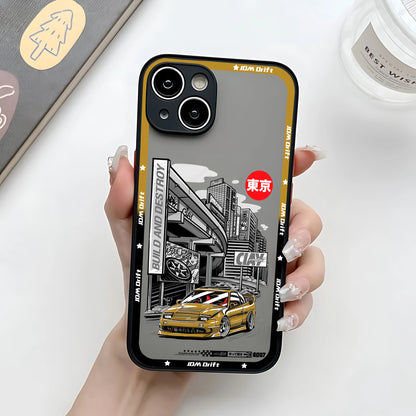 Sports Racing JDM Drift Car Phone Case For iPhone