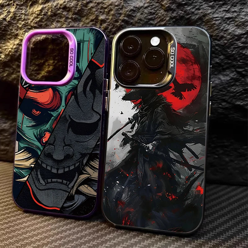 Ghost Face Samurai Case For iPhone