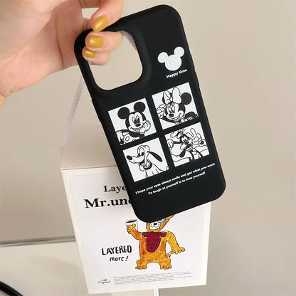 Cartoon Interesting Cute Disney Minnie Mickey Mouse  Soft Phone Case