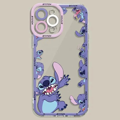 Couple Cartoon Lilo Stitch Phone Case For IPhone