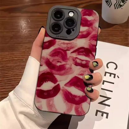 Lip-Painted Anti-Drop Phone Case For iPhone