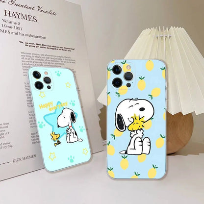 Cartoon Lovely Snoopies Phone Case For iPhone