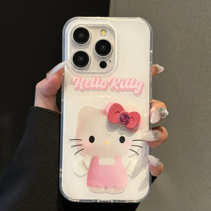 Hello Kitty Bow Kawaii Pink Phone Case For iPhone