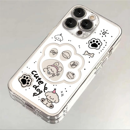 Cute Puppy Paw Prints Phone Case For iPhone