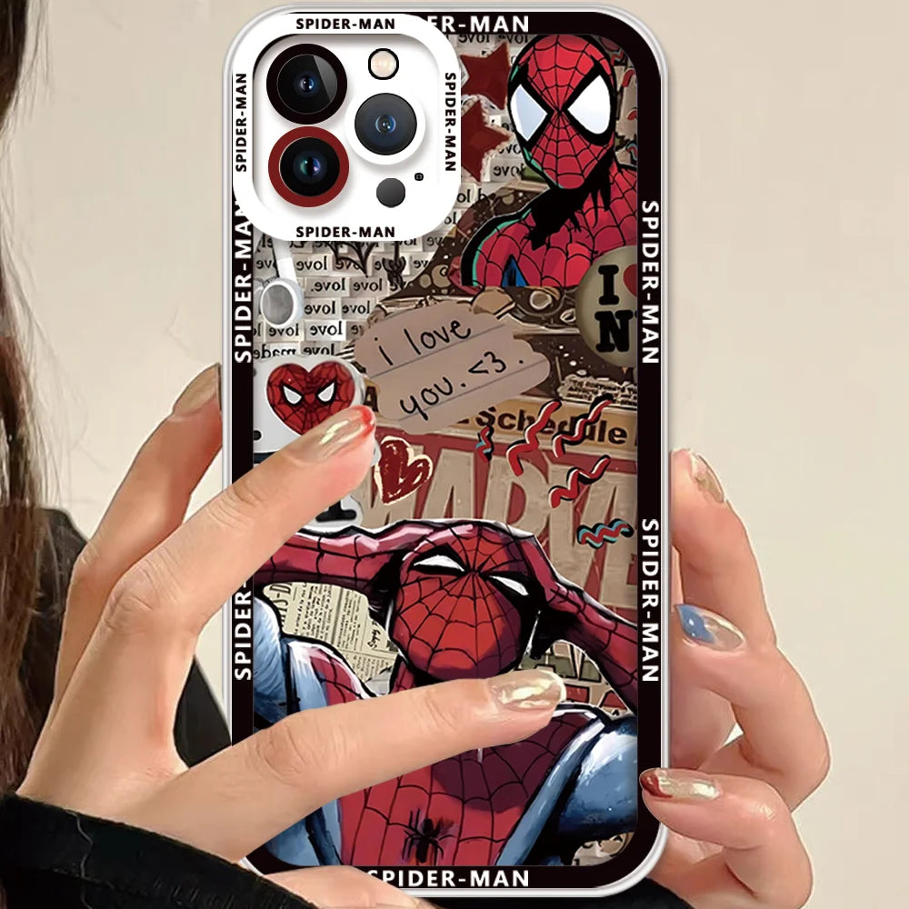 Fashionable Spider Man Marvel Creative Phone Case For iphone