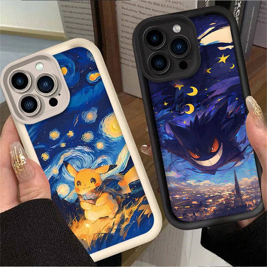 Lovely Pokemon Starry Sky Case For iPhone
