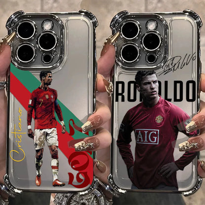 Famous Football Players CR7 Plating Phone Case For iPhone