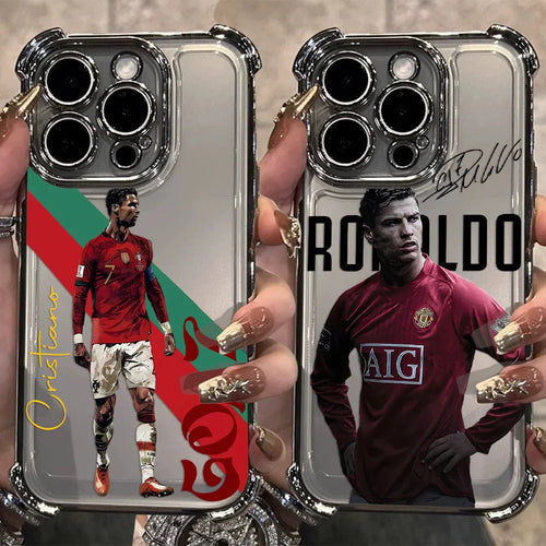 Famous Football Players CR7 Plating Phone Case For iPhone