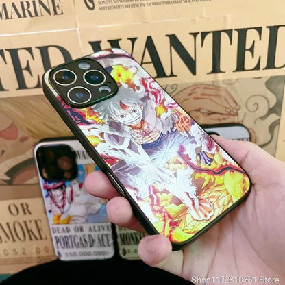 3D illusion One Piece Luffy Nika Phone Case For iPhone