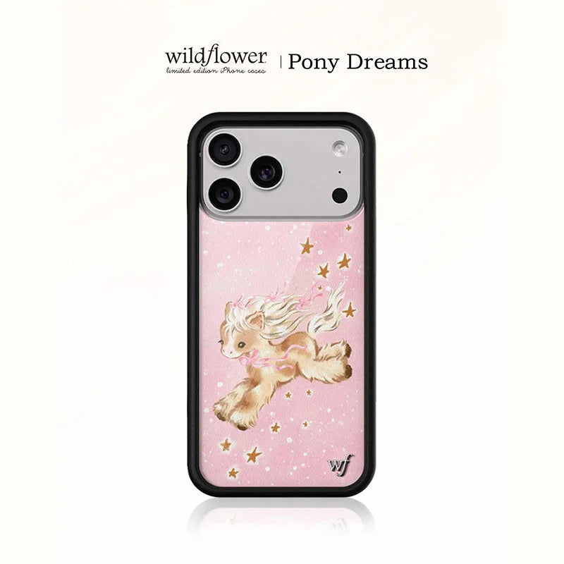 Wildflower ins 2026 New Pony Dreams Phone Case For iPhone