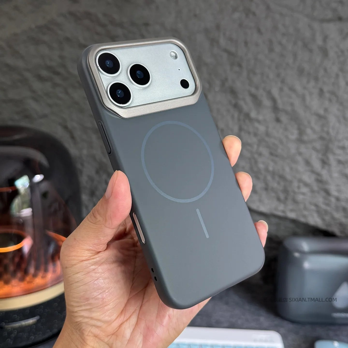 Minimalist Orange Slim Magnetic Case For iPhone