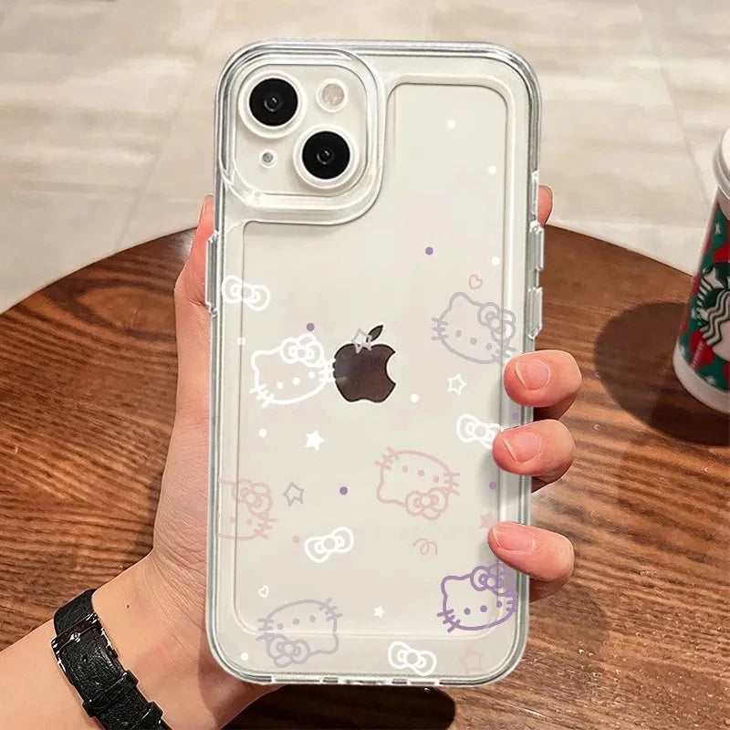 Hello Kitty Head Phone Case For iPhone