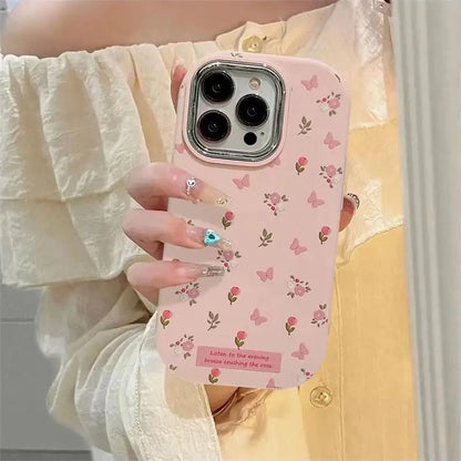 Butterfly Flower Phone Case For IPhone