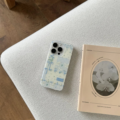 Blue Butterfly Shell Phone Case