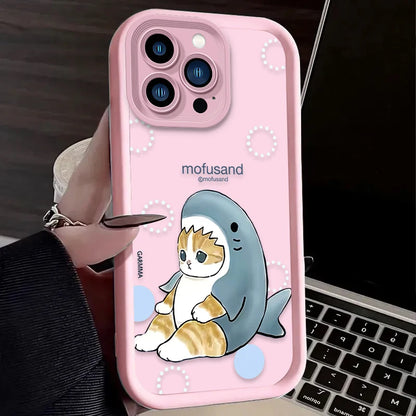 Cartoon Mofusand Cat Phone Case For iPhone