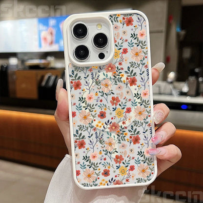 Cute Flower Pattern Phone Case For iPhone