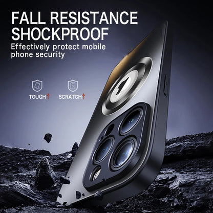 Tempered Glass Matte Magnetic For Magsafe Wireless Charging Case For iPhone