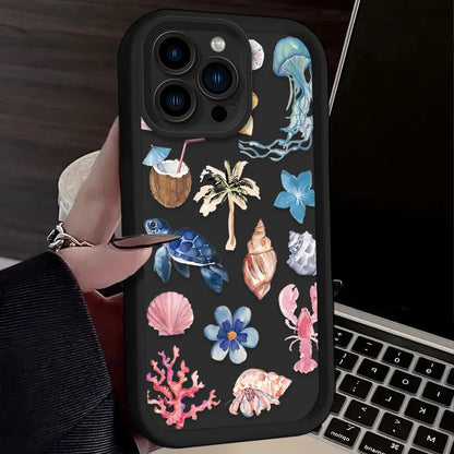 Ocean Starfish Seashell Case For iPhone