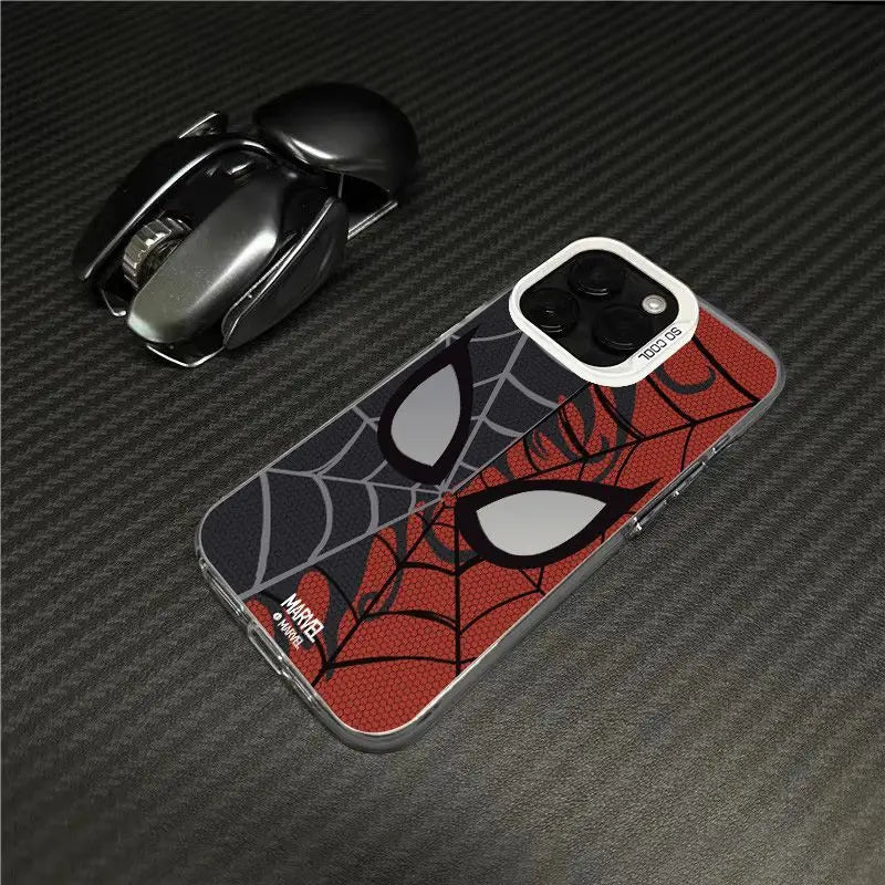 Cool Marvel Black Red Spider Man Phone Case For iPhone