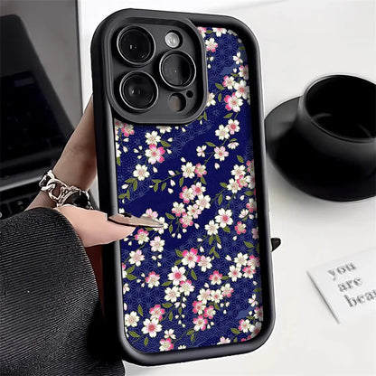 Flower Shockproof Silicone Cover Soft Funda Phone Case