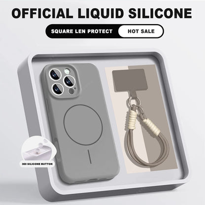 Magnetic Wrist Strap Phone Case For iPhone