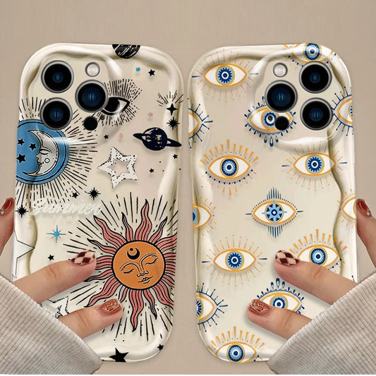Tarot Card Sun Moon Phone Case For iPhone