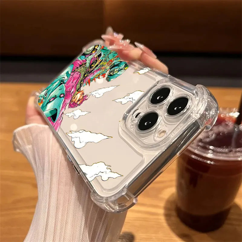 JoJos Bizarres Anime Adventures Phone Case Clear For iPhone