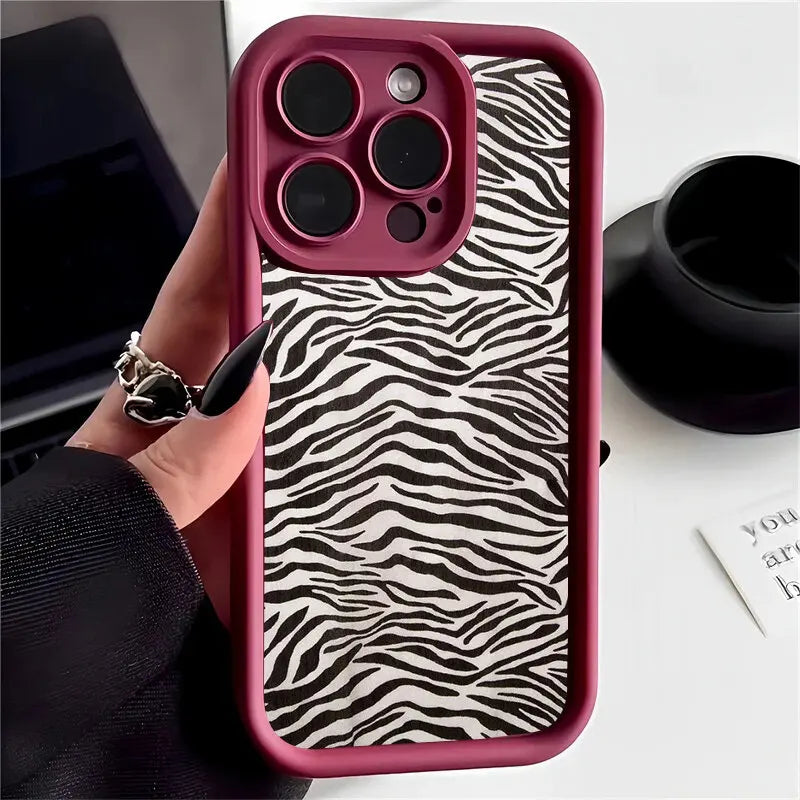 Zebra Striped Phone Case For IPhone