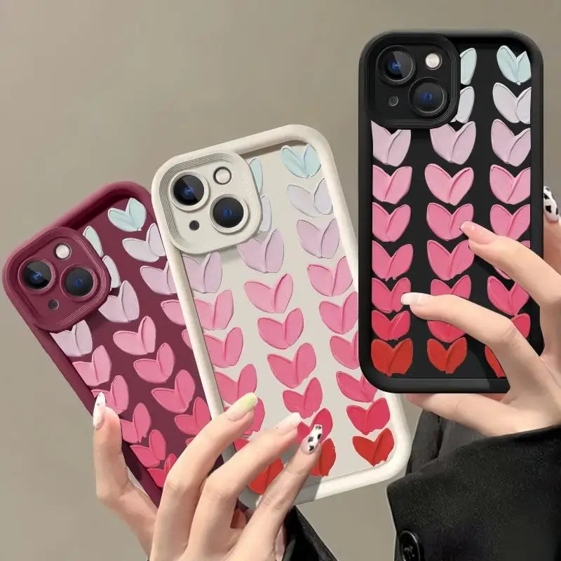 Oil Painting Love Silicone Phone Case for IPhone