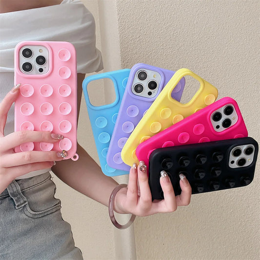 Suction Cup Soft Silicone Phone Case