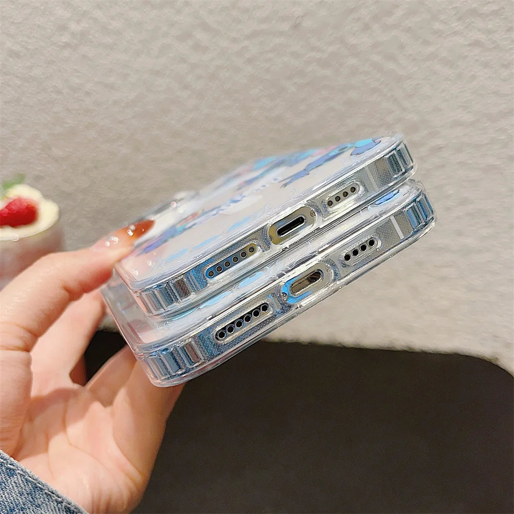 Funny Stitch Clear Magsafe Phone Case For iPhone