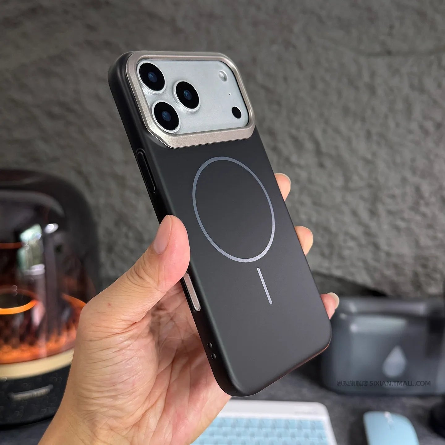Minimalist Orange Slim Magnetic Case For iPhone