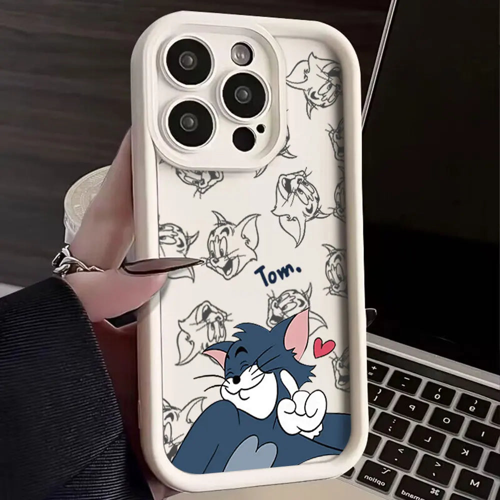 Funny Cartoon Phone Case For Jerrys Toms iPhone
